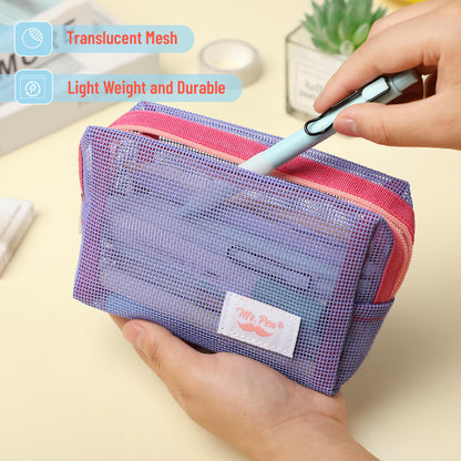 Mesh Pencil Case, Purple